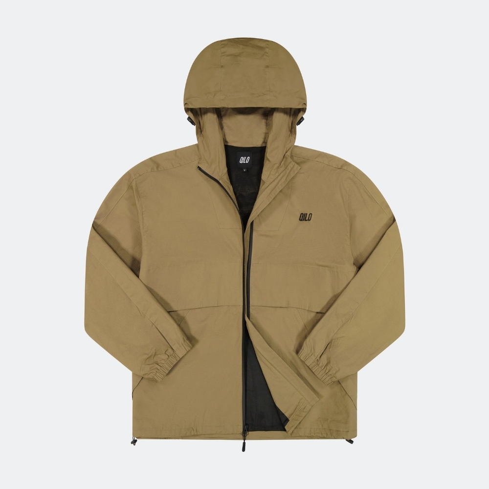 Qilo Retro Windbreaker in Afghanka